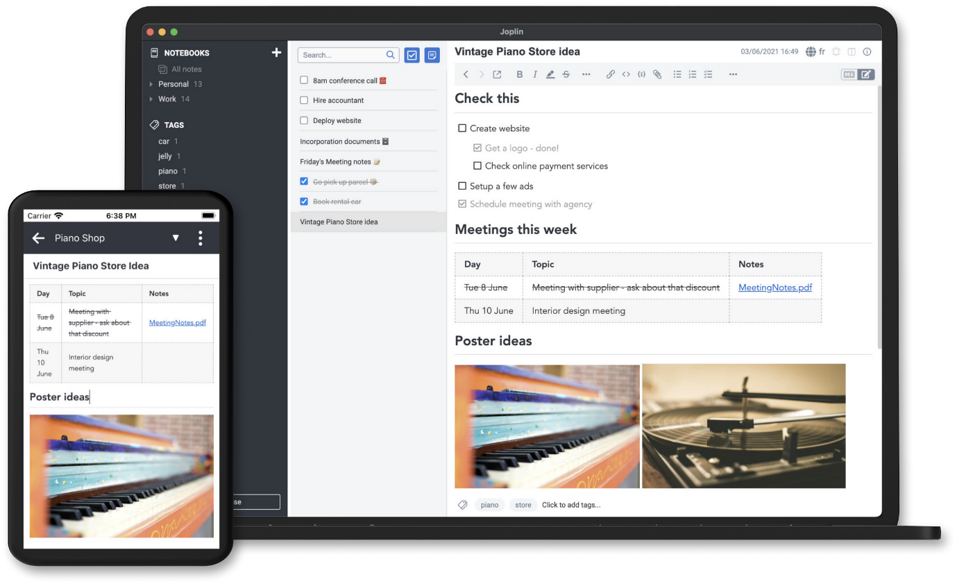 OneNote Alternative: Joplin